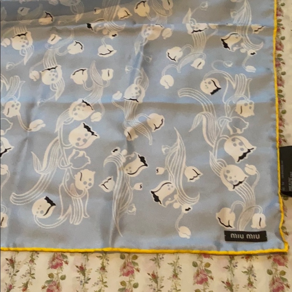 Miu Miu silk scarf